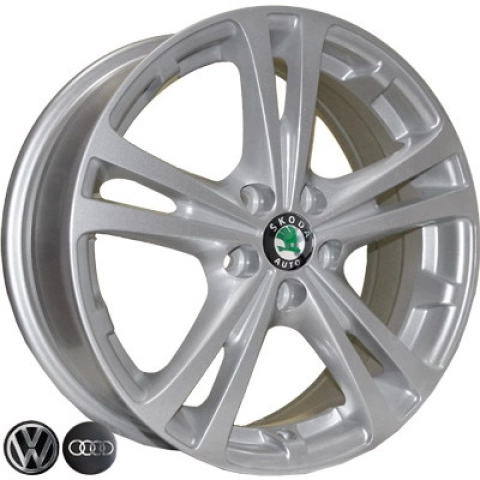 TRW Z616 W6 R15 PCD5x100 ET43 DIA57.1 silver